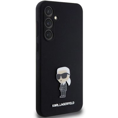 4. Etui Karl Lagerfeld Silicone Ikonik Metal Pin na Samsung Galaxy S23 FE - czarne
