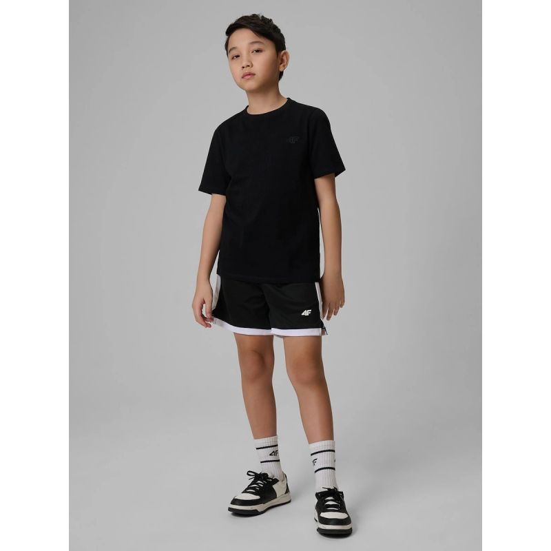 3. T-shirt regular gładki chłopięcy 4F 4FJRMM00TTSHM3596-20S
