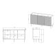 4. Komoda 3D2SZ ONDA 150x45x85 czarny