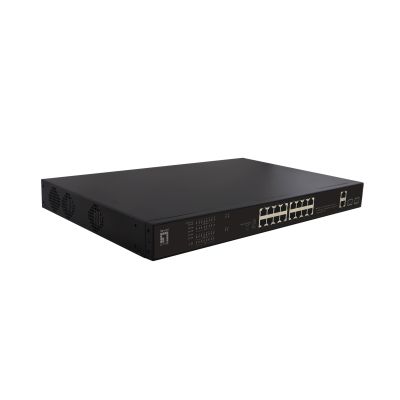 LevelOne FGP-2031 przełącznik sieciowy Nie zarządzany Fast Ethernet (10/100) Obsługa PoE 1U Czarny