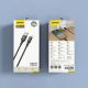 3. Kabel Dudao 3A 30W L3SL USB-A - Lightning w oplocie 1,2m - czarny