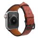 2. Pasek skórzany Strap Leather do Apple Watch 38 / 40 / 41 mm opaska bransoleta - czerwony