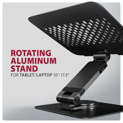 10. Axagon STND-LRB Laptop-Ständer, 360° drehbar, Doppelgelenk, verlängerbar Podstawka pod notebooka i tablet Czarny 43,9 cm (17.3")