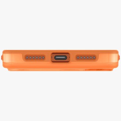 4. Etui UNIQ Clario Magclick Charging na iPhone 17 Pro - pomarańczowe