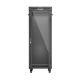 2. Szafa instalacyjna rack stojąca 19" 32U 600x1000 czarna drzwi przeszklone LCD Lanberg (flat pack)
