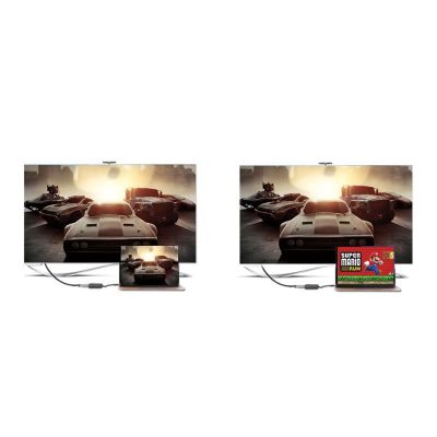 4. Ugreen kabel przewód przejściówka adapter jednokierunkowy z HDMI (męski) do VGA (żeński) FHD czarny (MM105 40253)