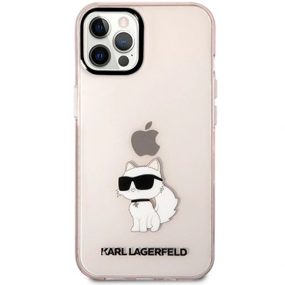 3. Etui Karl Lagerfeld Choupette Collection na iPhone 12 / 12 Pro - różowe