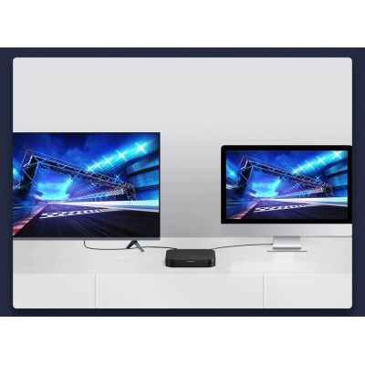 14. Baseus kabel HDMI 2.1 8K 60 Hz 48 Gbps / 4K 120 Hz / 2K 144 Hz 3D eARC QMS Dynamic HDR VRR ALLM 3 m czarny (CAKGQ-L01)