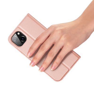 6. Dux Ducis Skin Pro kabura etui pokrowiec z klapką iPhone 14 Plus różowy