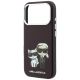 6. Etui Karl Lagerfeld Smooth Karl & Choupette Bodies Sketch MagSafe do iPhone 18 Pro / 17 Pro - burgundowe