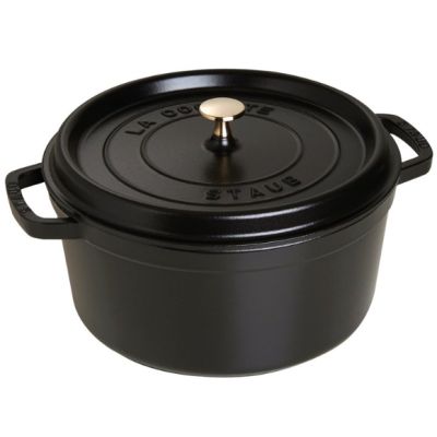 Garnek żeliwny okrągły wysoki STAUB 40502-285-0 - czarny 4.8 ltr