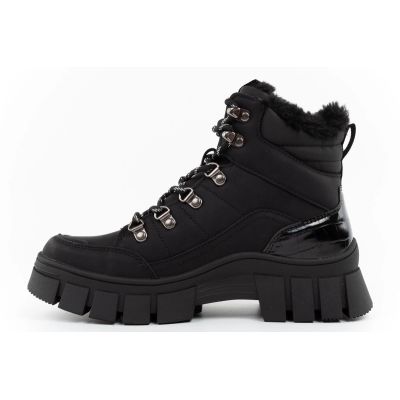 2. Lee Cooper buty zimowe damskie czarne botki ocieplane trzewiki