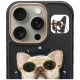 2. Etui Nimmy Glasses Cool Dog MagSafe do iPhone 16 Pro - czarny
