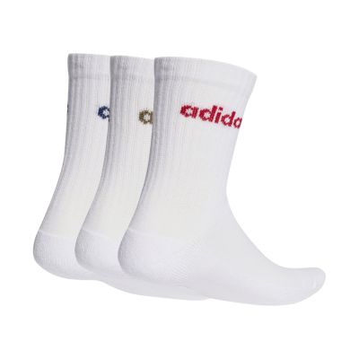 2. Skarpety adidas Linear Crew Cushioned Socks 3 Pairs białe KD1716