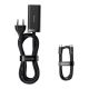 8. Baseus GaN3 Pro szybka uniwersalna ładowarka sieciowa GaN 2 x USB Typ C / 2x USB 100W PD3.0, QC4.0+, AFC czarny (CCGP000101)