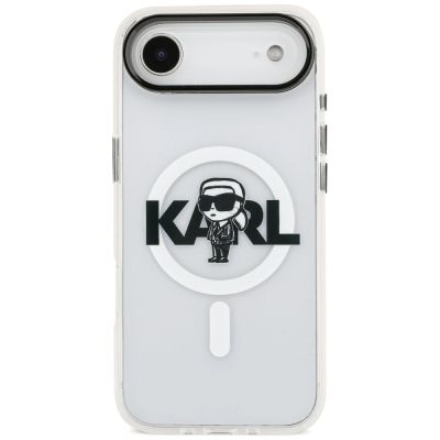 3. Etui Karl Lagerfeld IML Karl Sketch Logo MagSafe do iPhone 17 Air - przezroczyste