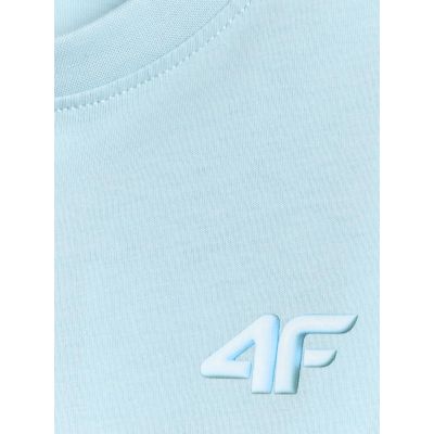 6. T-shirt loose gładki dziewczęcy 4F 4FJRSS26TTSHF3984-33S