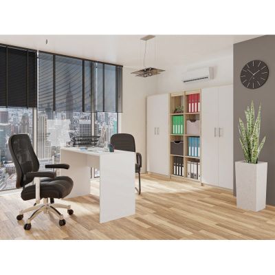 3. Szafa aktowa OLIV 2D 74x35xH180 sonoma/biały