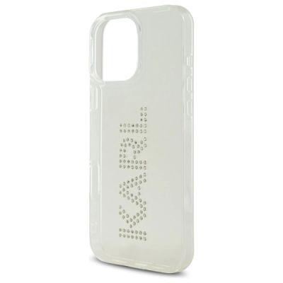 6. Etui Karl Lagerfeld IML Rhinestones Logo na iPhone 16 Pro Max 6.9" - przezroczyste