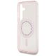 6. Etui Guess Rhinestones Printed Classic Logo MagSafe Samsung Galaxy S25 różowy