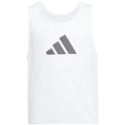 5. Znacznik dla dzieci adidas Training BIB 24 junior biały JF3246