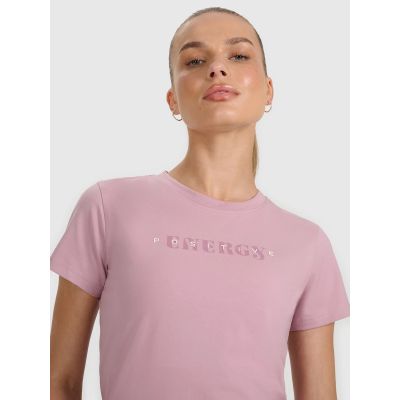 T-shir damski z nadrukiem 4F 4FRAW25TTSHF3228-56S