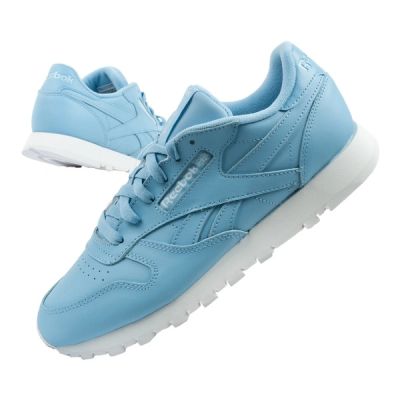 Reebok buty damskie sportowe Classic sneakersy błękitne modne skóra