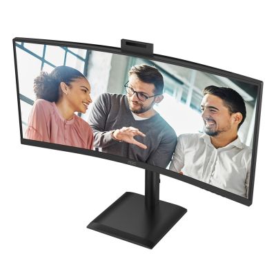 34. Monitor AOC 86,3 cm (34") CU34E4CW 21:09 2xHDMI+DP+USB-C+Webcam Curv.