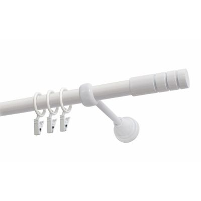 KARNISZ POJEDYNCZY FI 19 MM BIAŁY 320 CM TECHNO Z KÓŁKAMI KOWALSKI