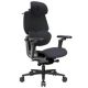 Fotel gamingowy ThunderX3 FLEX Pro, ergonomiczny - Tkanina, szary