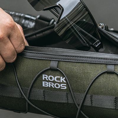 11. Torba Rockbros 30110049001 rowerowa na kierownicę 2 l - zielona