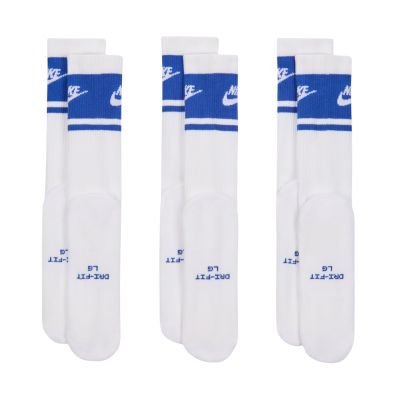 7. Skarpety Nike Everyday Elevated Crew 3 pary biało-niebieskie IM7949 904