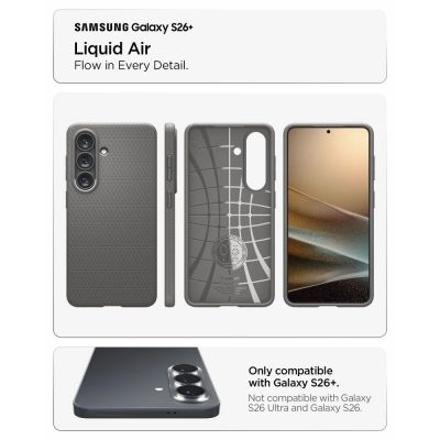 6. Etui Spigen Liquid Air na Samsung Galaxy S26+ - szare