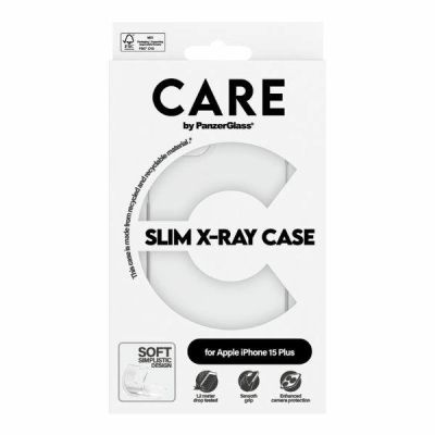 4. Etui CARE by PanzerGlass Slim X-Ray Case na iPhone 15 Plus - przezroczyste