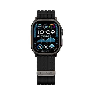 3. Pasek Tech-Protect Nylon Sport na Apple Watch 44 / 45 /46 / 49 mm - czarny