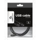 3. Kabel GEMBIRD CCP-USB2-AMBM-10 (USB 2.0 typu A M - USB 2.0 typu B M; 3m; kolor czarny)