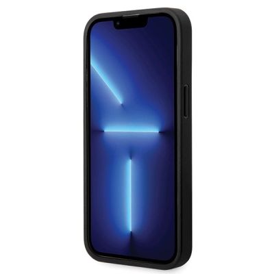 5. Etui BMW Leather Diamond Pattern na iPhone 14 Pro - czarne