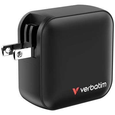 6. Verbatim Mini GaN Ładowarka 100W 3xUSB-C PD, 1xUSB-A QC 3.0