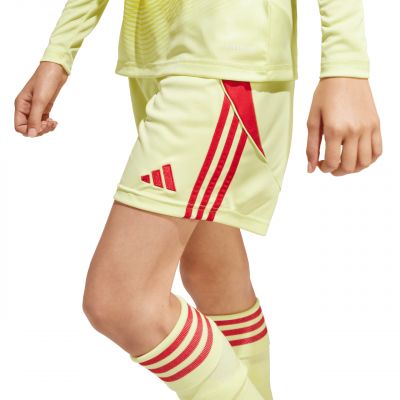 5. Spodenki dla dzieci adidas Tiro 24 żółto-czerwone JC6206