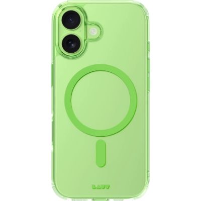 Etui Laut Crystal Fluro MagSafe na iPhone 17 - zielone
