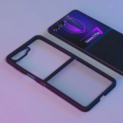 8. Etui 3mk Satin Armor Case+ na Samsung Galaxy Z Flip 7 - przezroczysto-czarne