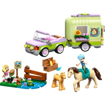 3. LEGO Friends 42695 Przyczepa do przewozu źrebaków