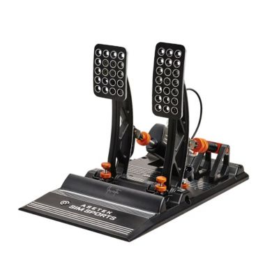 Asetek 40-010-0000001 kontroler gier Czarny, Pomarańczowy, Biały USB Pedały PC