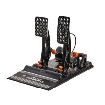 Asetek 40-010-0000001 kontroler gier Czarny, Pomarańczowy, Biały USB Pedały PC