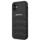 2. Etui AMG Leather Debossed Lines na iPhone 12 mini - czarne