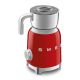 5. Spieniacz do mleka Smeg MFF11RDEU 50's Style czerwony