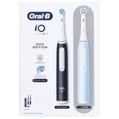 16. Braun Oral-B szczoteczka elektryczna iO 3 zestaw DUO BLACK & BLUE