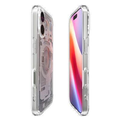 6. Etui Spigen Ultra Hybrid MagSafe na iPhone 17 Zero One - białe