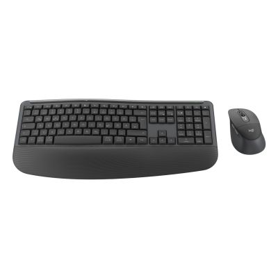 2. Logitech Signature Comfort Plus Combo MK880 for Business klawiatura Dołączona myszka Uniwersalne USB + Bluetooth QWERTZ Niemiecki Grafitowy
