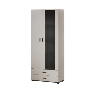 Witryna S6 SOHO 80x41x192 kaszmir+ czarny